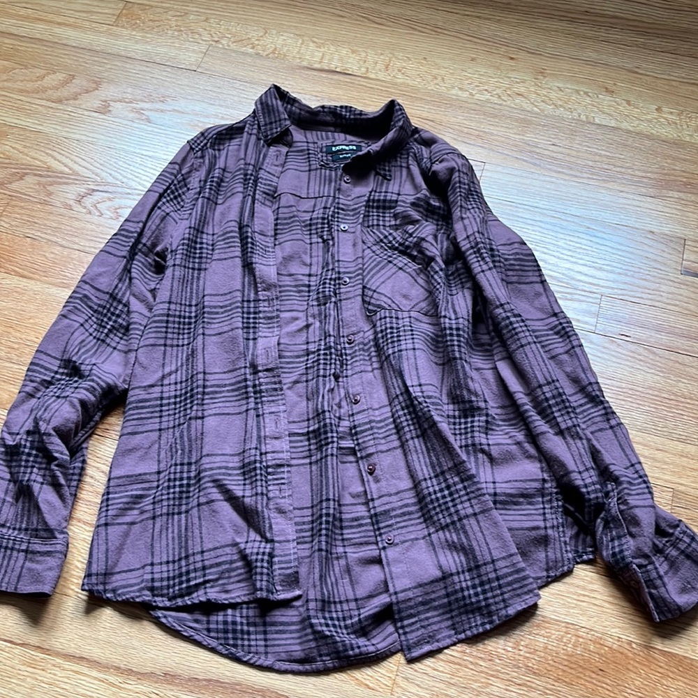 Boyfriend fit flannel from Express!